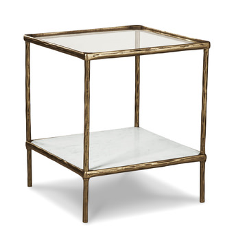 Devon Accent Table - Antique Brass