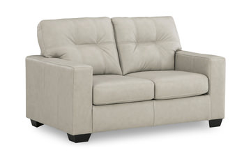 Evie Leather Loveseat