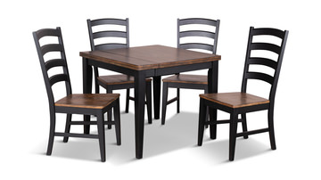 Greeley Square Dinette Table With 4 Greeley Chairs