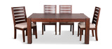 Emerson Solid Mahogany Salvage Leg Table With 4 Chairs thumbnail 2