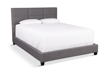 Maxx Twin Biscuit Bed - Pewter