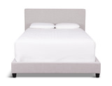 Mya Queen Panel Bed - Taupe thumbnail 2