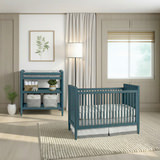 Caterpillar 3-In-1 Convertible Crib - Blue thumbnail 2