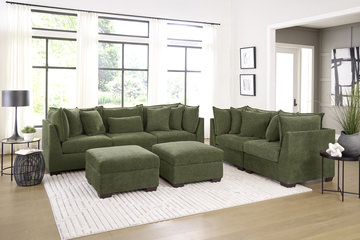 Dino 3 Piece Sofa Sectional - Olive