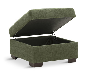 Dino Storage Ottoman - Olive