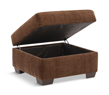 Dino Storage Ottoman - Rust