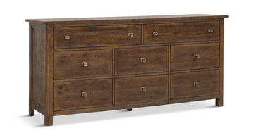Driftwood Eight Drawer Dresser