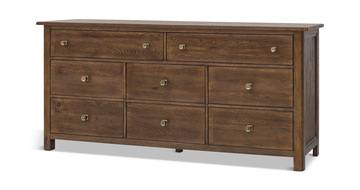 Driftwood Eight Drawer Dresser