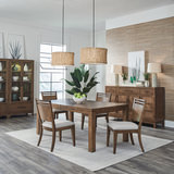 Shaker Lakes Leg Table With 4 Wood Dining Chairs thumbnail 2