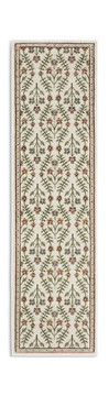 Andorra 3717A Ivory/Red Area Rug - 2′3″ X 8′0″