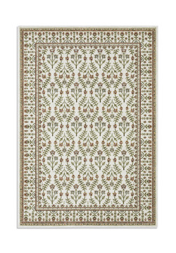 Andorra 3717A Ivory/Red Area Rug - 7′10″ X 10′10″