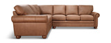 Valdosta 2 Piece Leather Sectional thumbnail 1