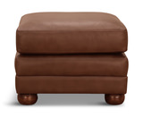Kaden Leather Ottoman thumbnail 2