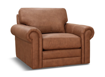 Kaden Leather Swivel Chair