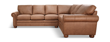Valdosta 2 Piece Leather Sectional