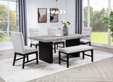 Emmett Dining Table With 4 Chairs And Bench thumbnail 2