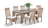 Colfax Dining Table & 6 Chairs - Brown thumbnail 1