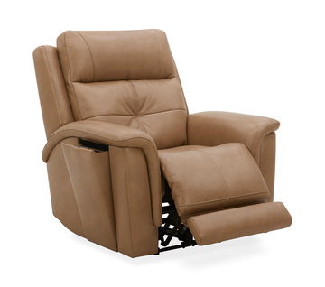 Ranger Leather Power Recliner - Oakridge