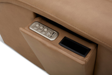 Ranger Leather Power Reclining Sofa - Oakridge