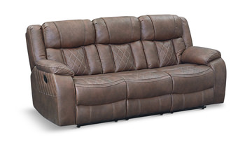 Ashby Reclining Sofa - Brown