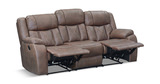 Ashby Reclining Sofa - Brown thumbnail 3
