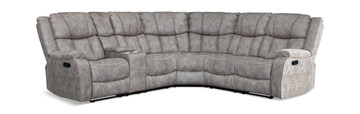 Ashby Reclining Sectional - Pewter