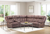 Ashby Reclining Sectional - Brown thumbnail 3