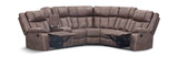 Ashby Reclining Sectional - Brown thumbnail 2