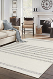 Darcy Ivory/Grey Area Rug - 5′6″ X 8′6″ thumbnail 3