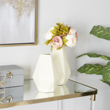 Cream Metal Vase Set Of 2 thumbnail 2