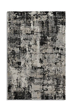Kochi Black Washable Area Rug - 5′0″ X 7′6″