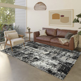 Kochi Black Washable Area Rug - 5′0″ X 7′6″ thumbnail 3