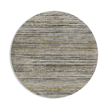Kochi Pewter Washable Area Rug - 8′0″ Round