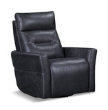 Remmington Leather Power Swivel Glider Recliner - Slate thumbnail 1