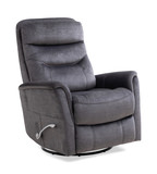 Gemini Swivel Glider Recliner - Capri Charcoal thumbnail 1