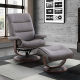 Knight Swivel Recliner And Ottoman - Haze thumbnail 3
