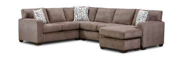 Crew Sectional with Right Chaise - Brown