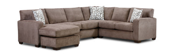 Crew Sectional with Left Chaise - Brown