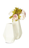 Cream Metal Vase Set Of 2 thumbnail 1