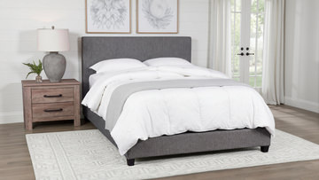 Mya Queen Panel Bed - Pewter