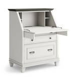 Astoria White Drop Lid Desk thumbnail 2