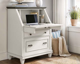 Astoria White Drop Lid Desk thumbnail 3