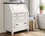 Astoria White Drop Lid Desk thumbnail 4