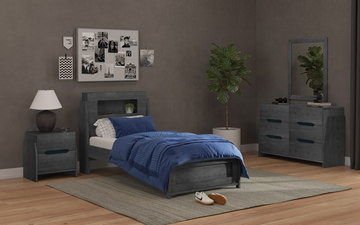 Ravens Edge Twin Bedroom Suite - Midnight Blue