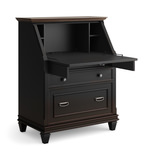 Astoria Black Drop Lid Desk thumbnail 2