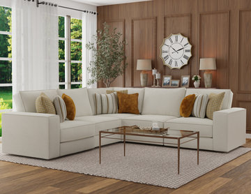 Arlington 5 Pc Sectional - Snow