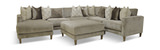Tatum 5 Piece Modular Sectional With Left Arm Chaise thumbnail 2