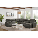 Cooper 6 Piece Power Reclining Sectional With Right Chaise thumbnail 2