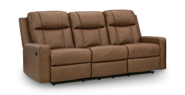 Halina Reclining Sofa - Caramel