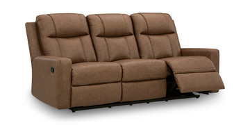 Halina Reclining Sofa - Caramel